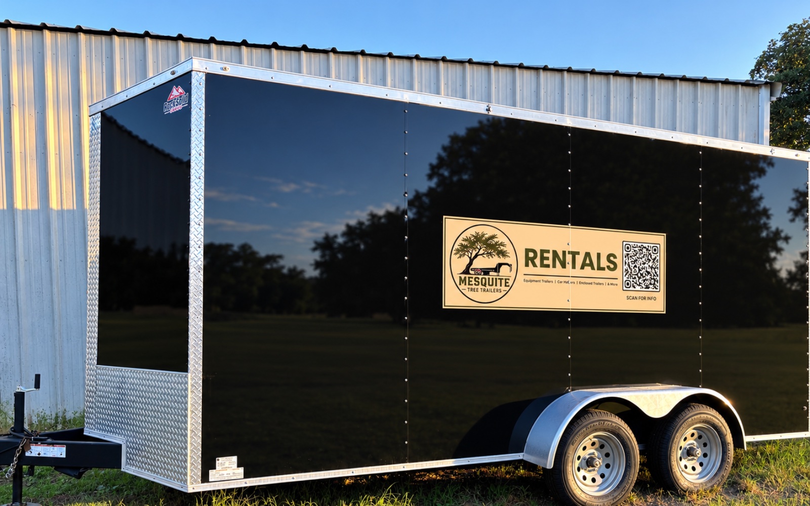 7 foot by 16 foot Enclosed Trailer rental in Cleburne, TX