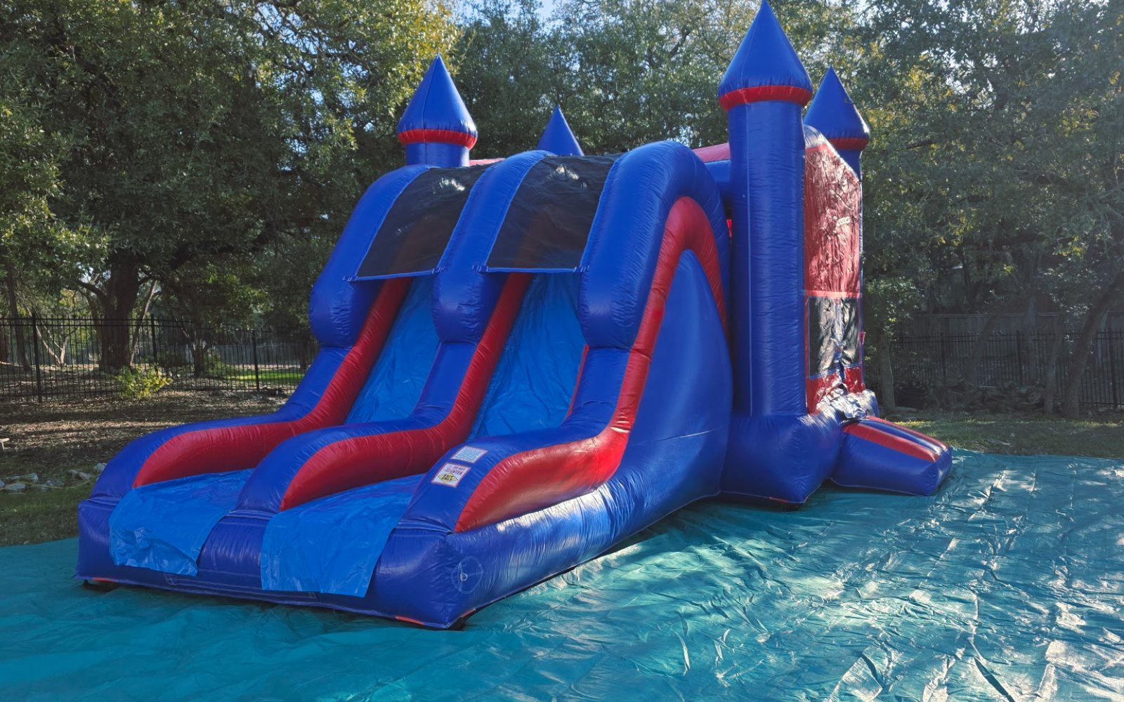 Blue and Red Double Lane Dry party rental in San Antonio, TX
